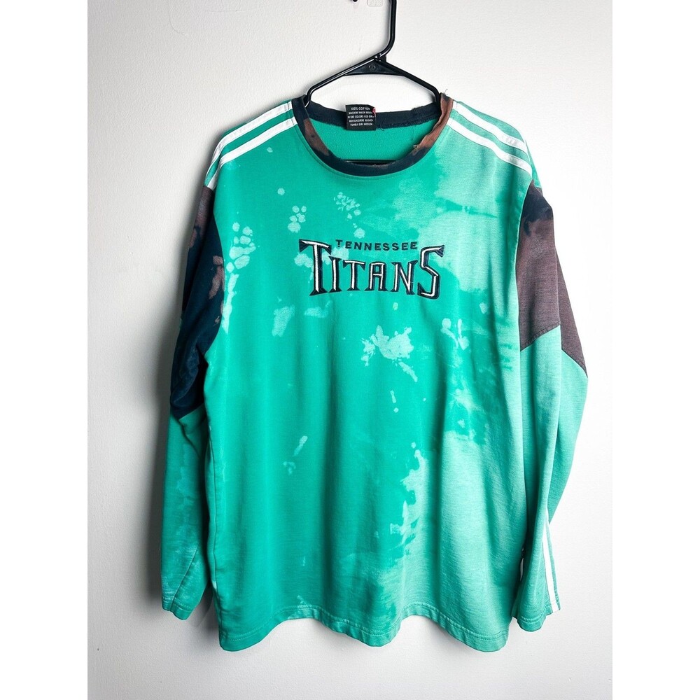 Lozan Mode Tennessee Titans NFL Crewneck Pullover Long Sleeve Top XL Green